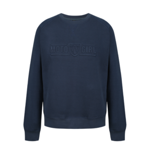 3d logo sweatshirt dark blue
