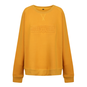 3d logo sweatshirt mustard