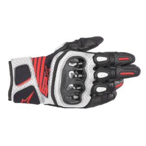 Alpinestars carbon v2 gloves black white red