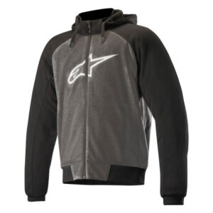 Alpinestars chrome sports hoodie anthracite black white