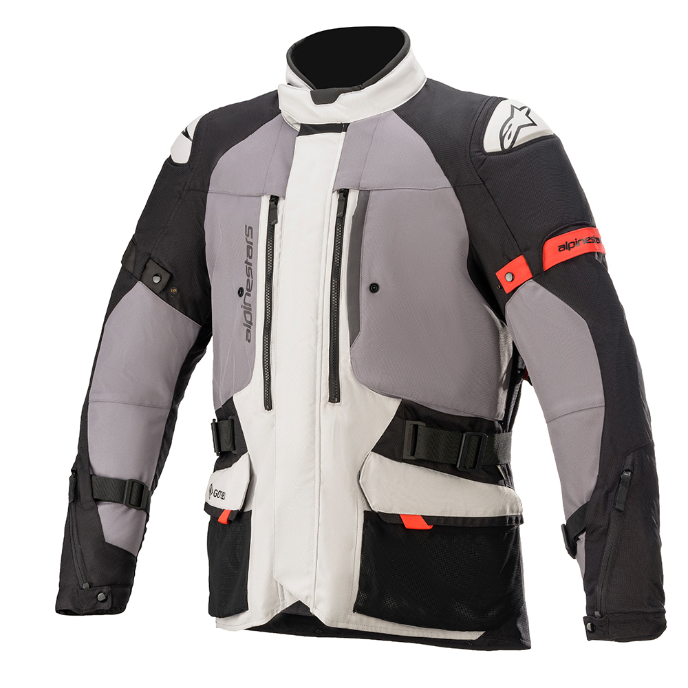 Alpinestars ketchum gore tex jacket ice grey dark grey black