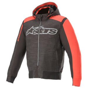 Alpinestars rhod windstopper hoodie black bright red