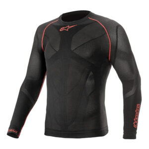 Alpinestars ride tech v2 top long sleeve summer black red