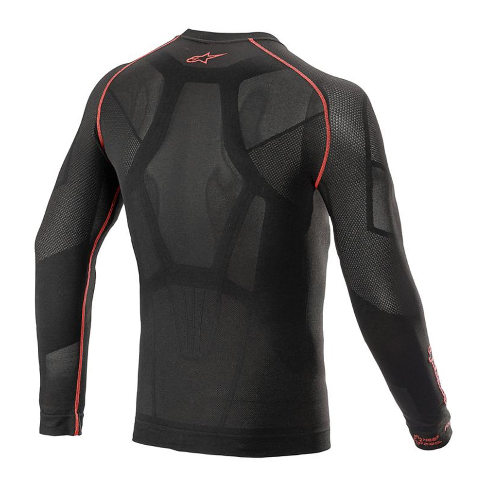 Alpinestars ride tech v2 top long sleeve summer black red r