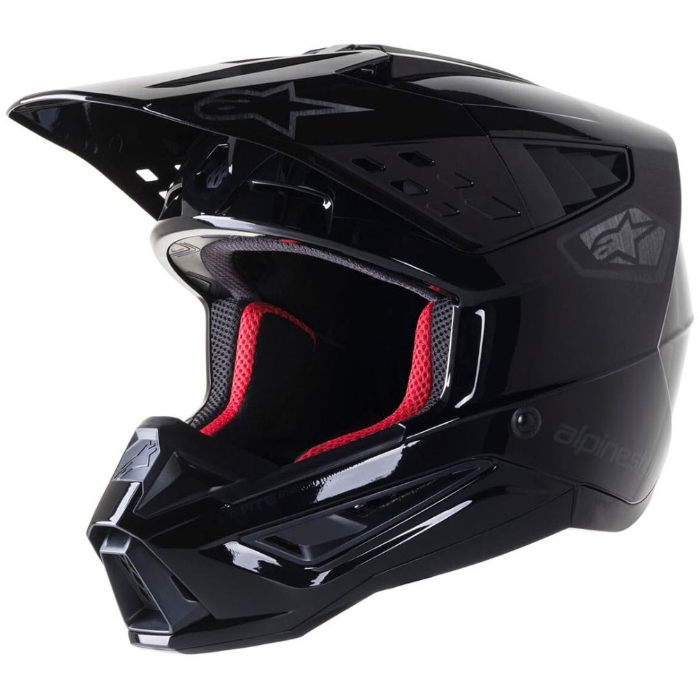 Alpinestars s m5 scout helmet ece black silver glossy a