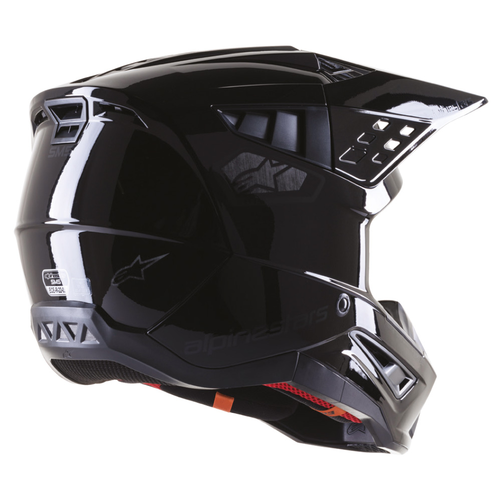 Alpinestars s m5 scout helmet ece black silver glossy r