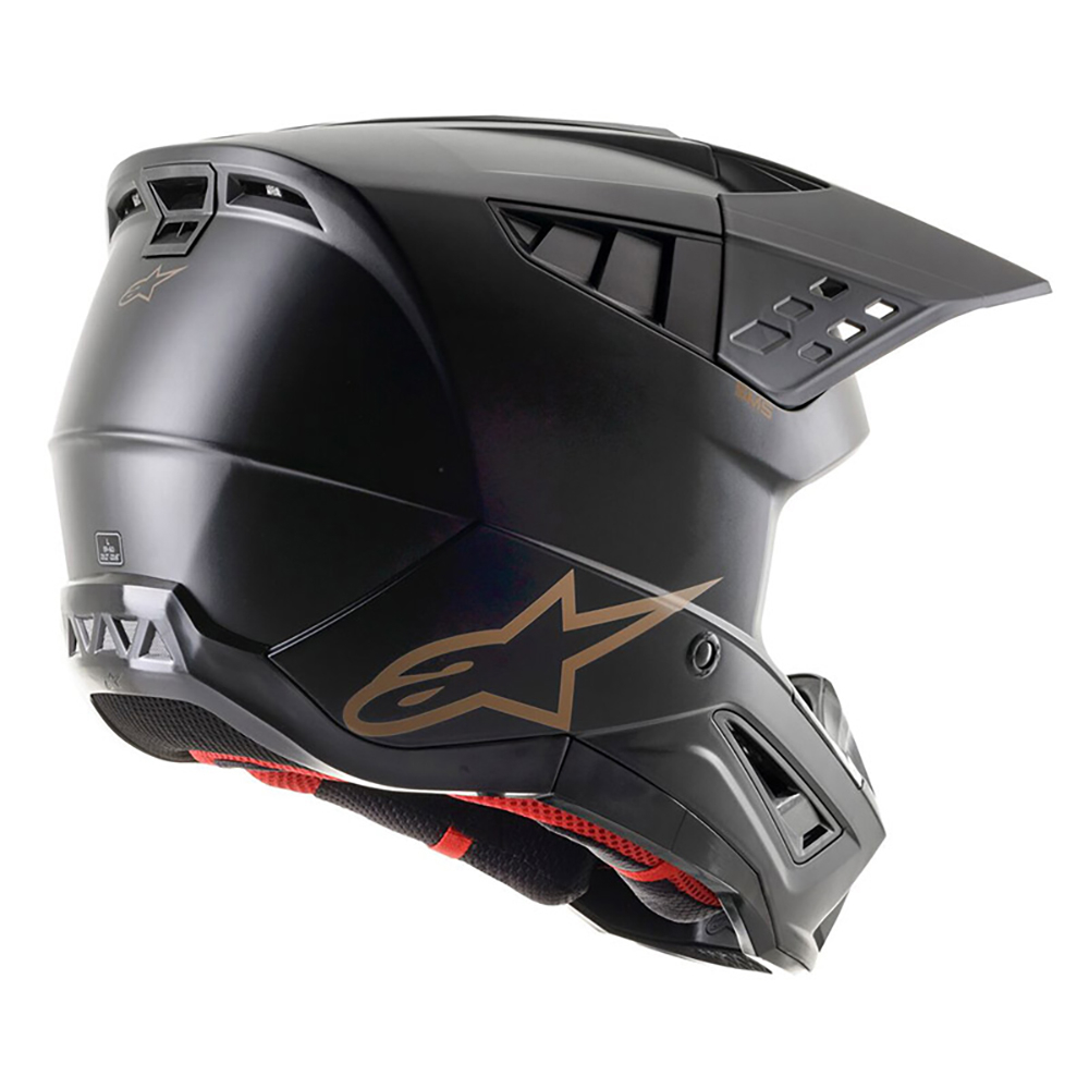 Alpinestars s m5 solid helmet ece black brown matt r