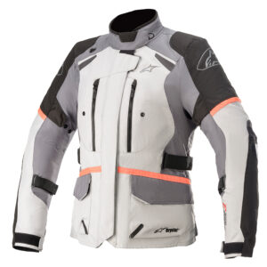 Alpinestars stella andes v3 drystar jacket ice grey dk grey black coral