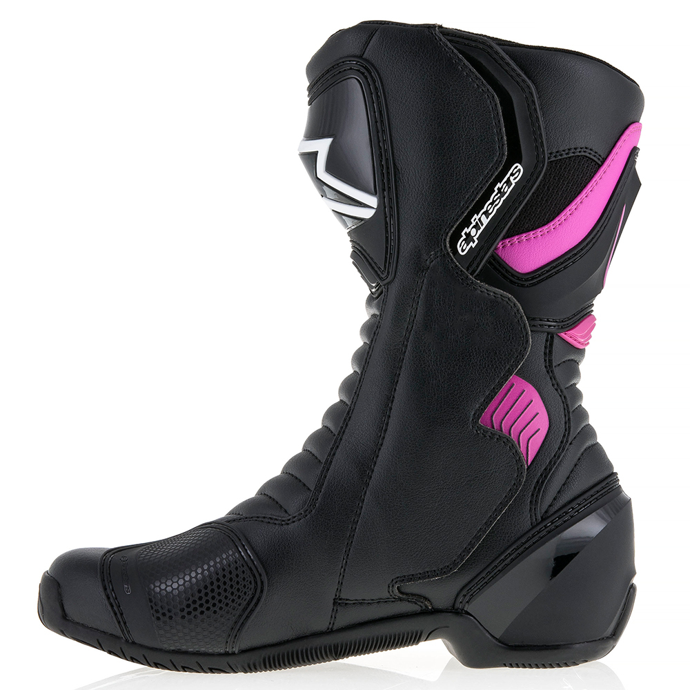 Alpinestars stella smx 6 v2 boot black fuchsia white inner