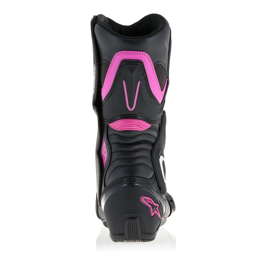 Alpinestars stella smx 6 v2 boot black fuchsia white rear