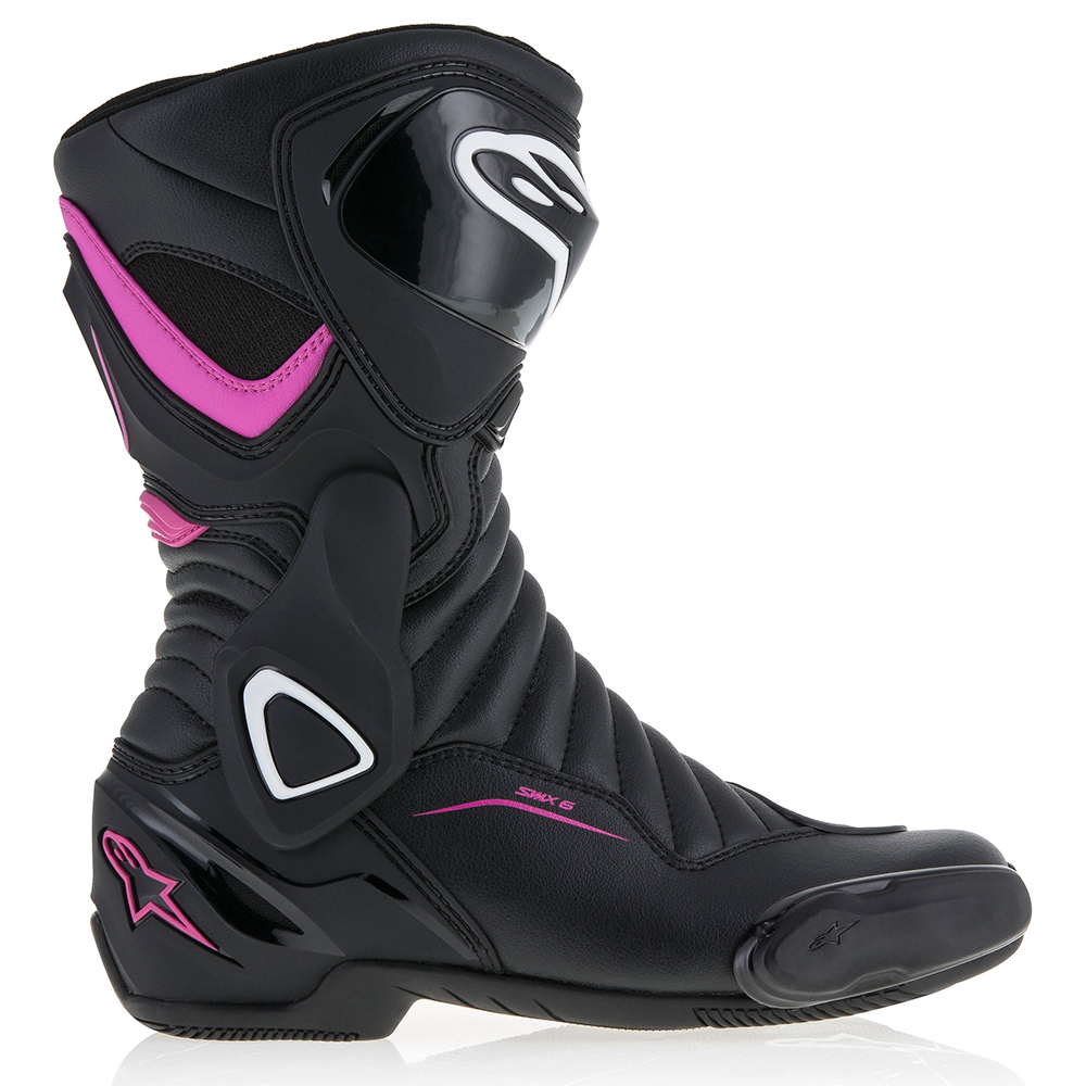 Alpinestars stella smx 6 v2 boot black fuchsia white side