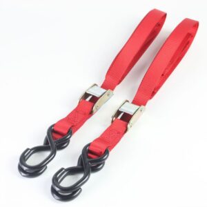 Bike it 2 piece red autolock tiedown