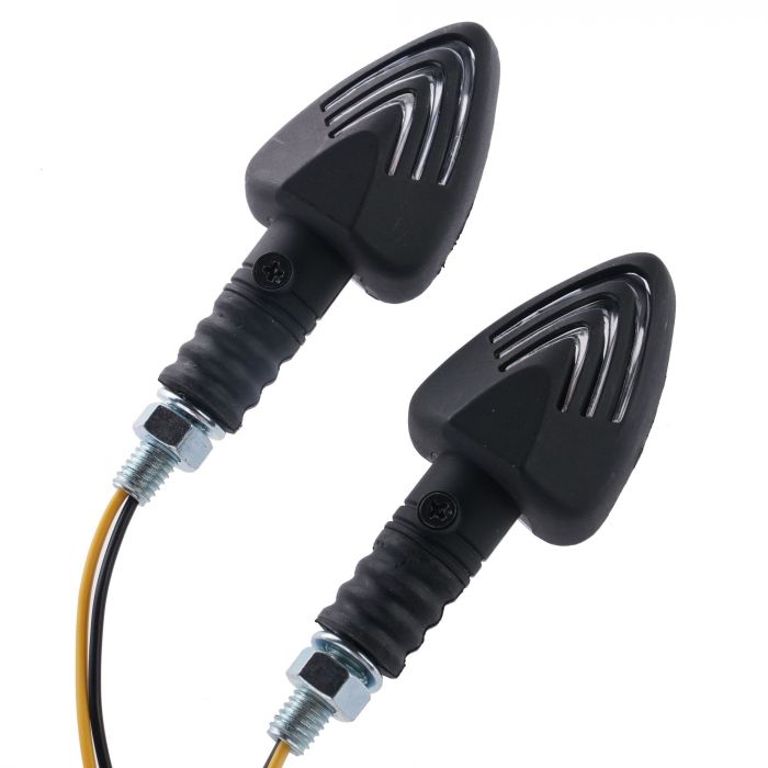 Bike it arrow indicators with black body and clear lens