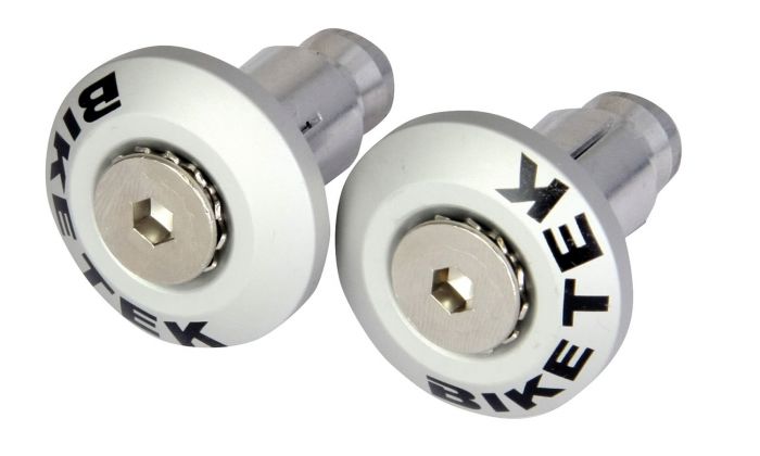 Bike it flush fit silver 13mm 18mm bar ends