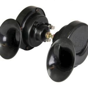 Black twin pack snail horn 12v