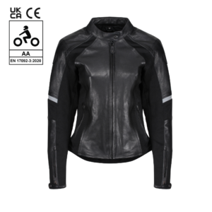 Fiona black leather jacket