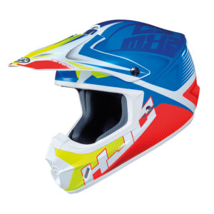 Hjc cs mx ii ellusion mc23 blue white fluo