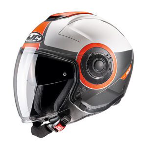 Hjc i40 panadi mc7sf black white orange