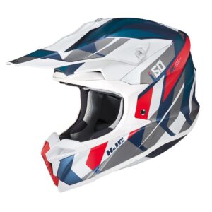 Hjc i50 vanish mc21sf white blue red