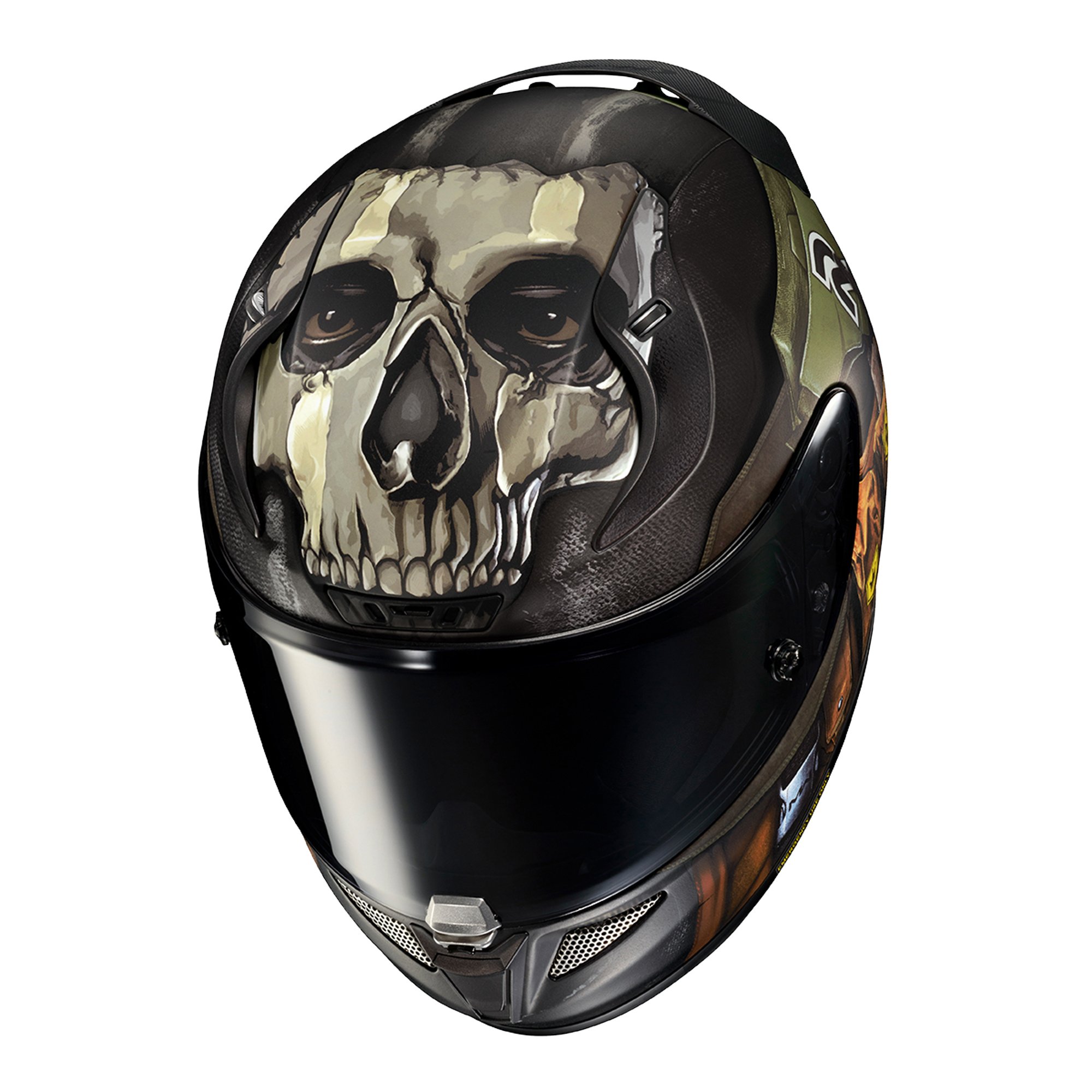 Hjc rpha 11 ghost call of duty mc34sf angle