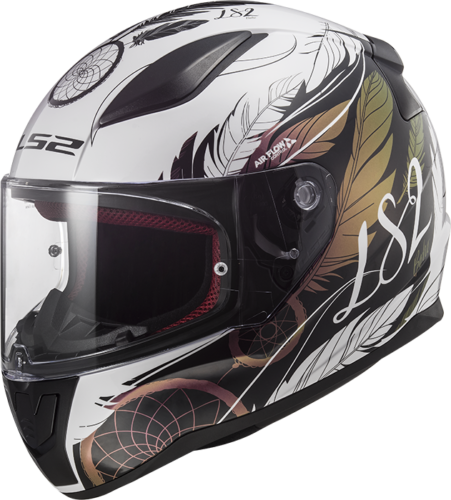 Ls2 ff353 rapid ii boho white bblack pink