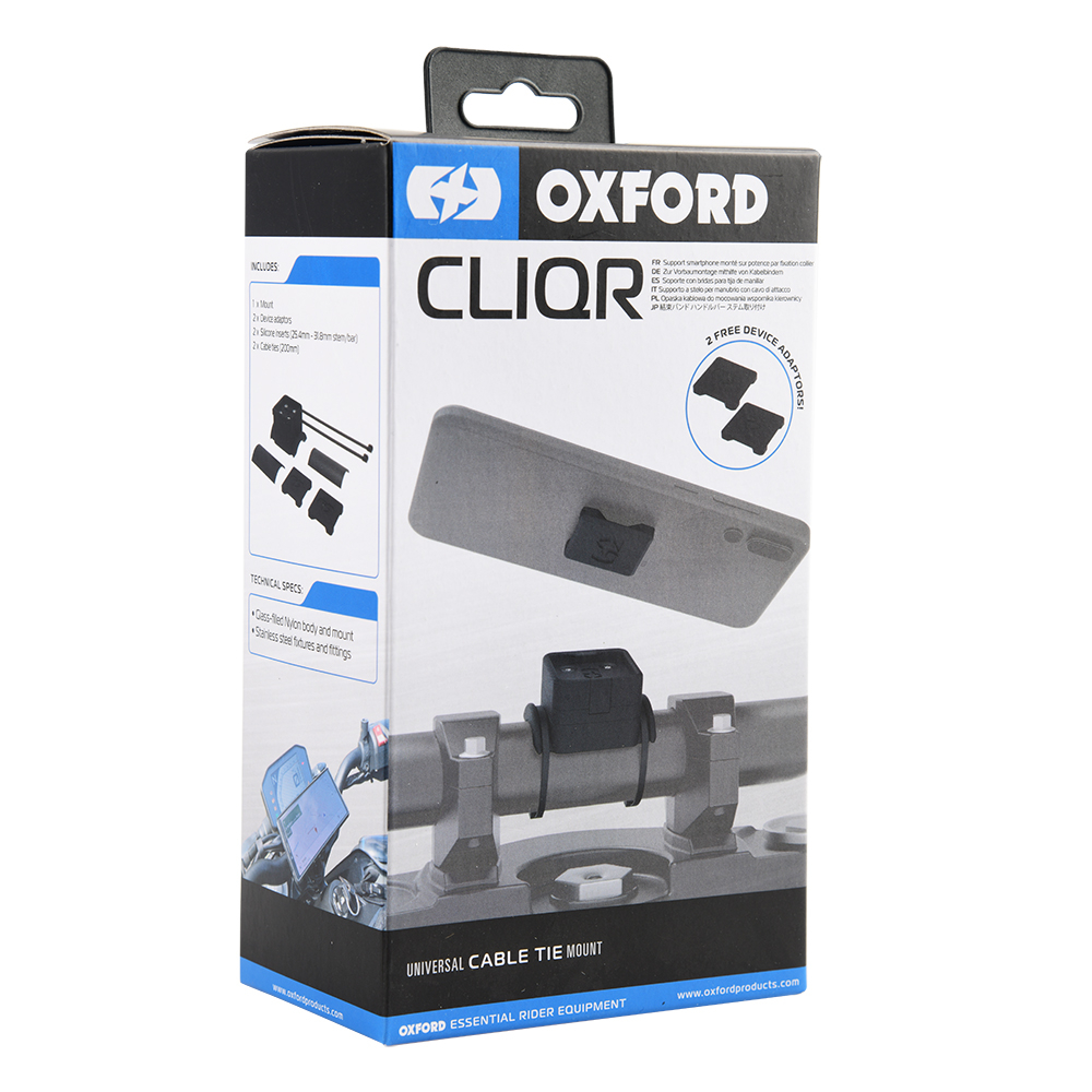 Oxford cliqr motorcycle cable tie mount