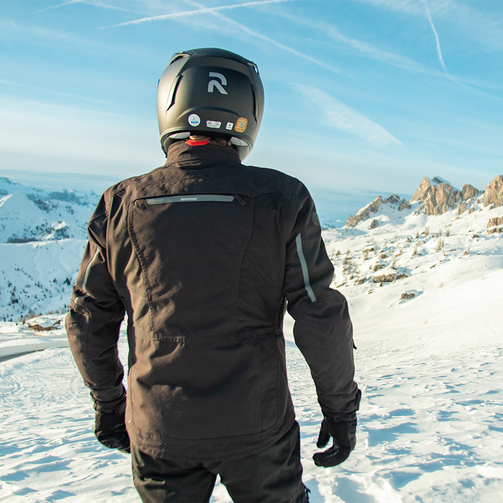 Oxford hinterland advanced jacket stealth blk worn