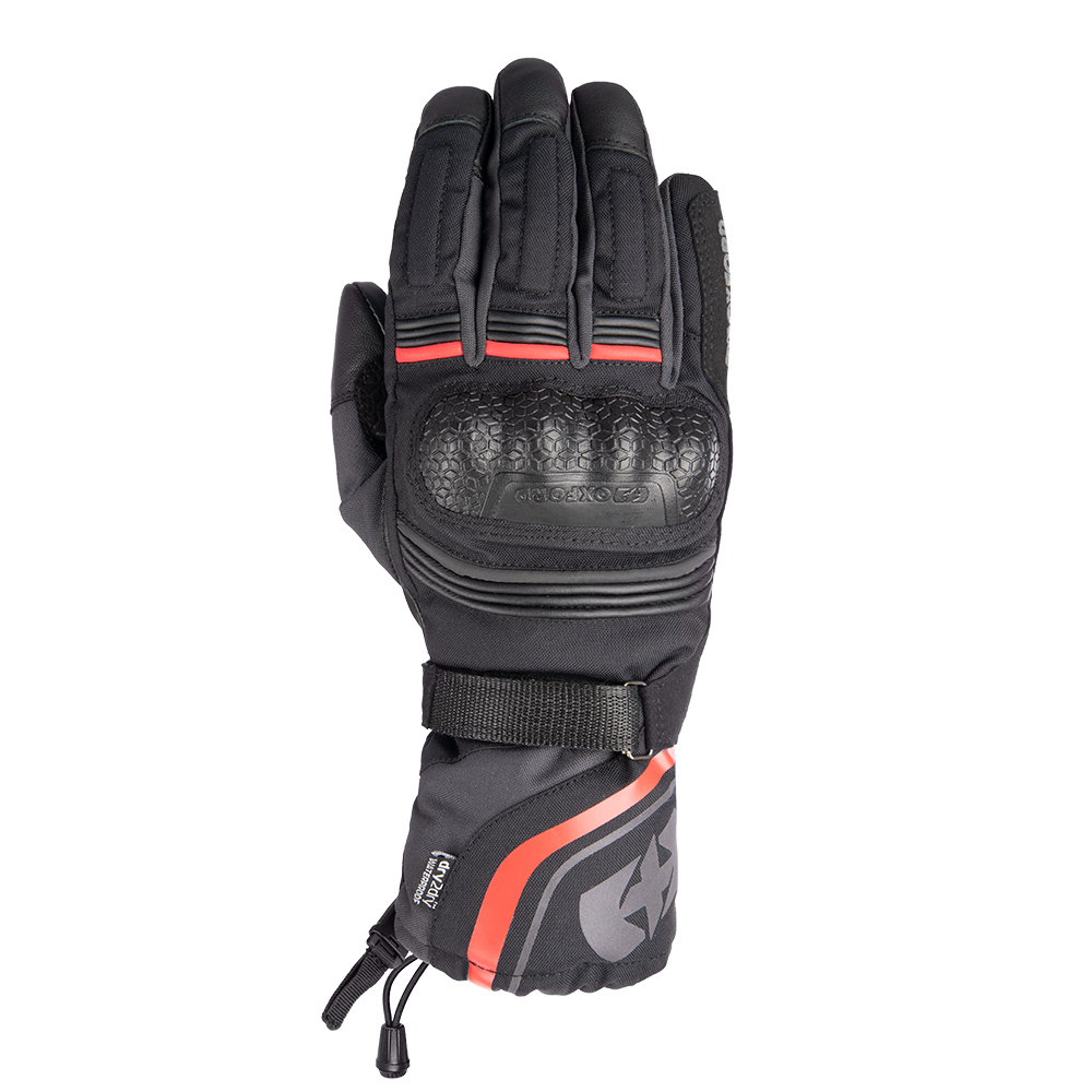 Oxford montreal 4 0 ms dry2dry glove black grey red