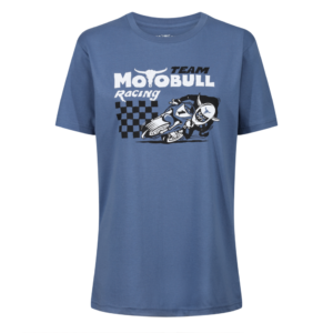 T shirt racing team faded denim