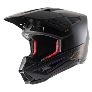 Alpinestars s m5 solid helmet ece black brown matt