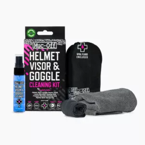 Muc off motorcycle visor lens goggle cleaning kit